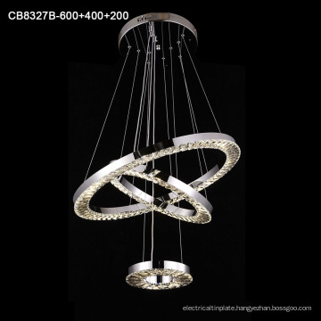 Stainless steel led chandelier hanging lamp